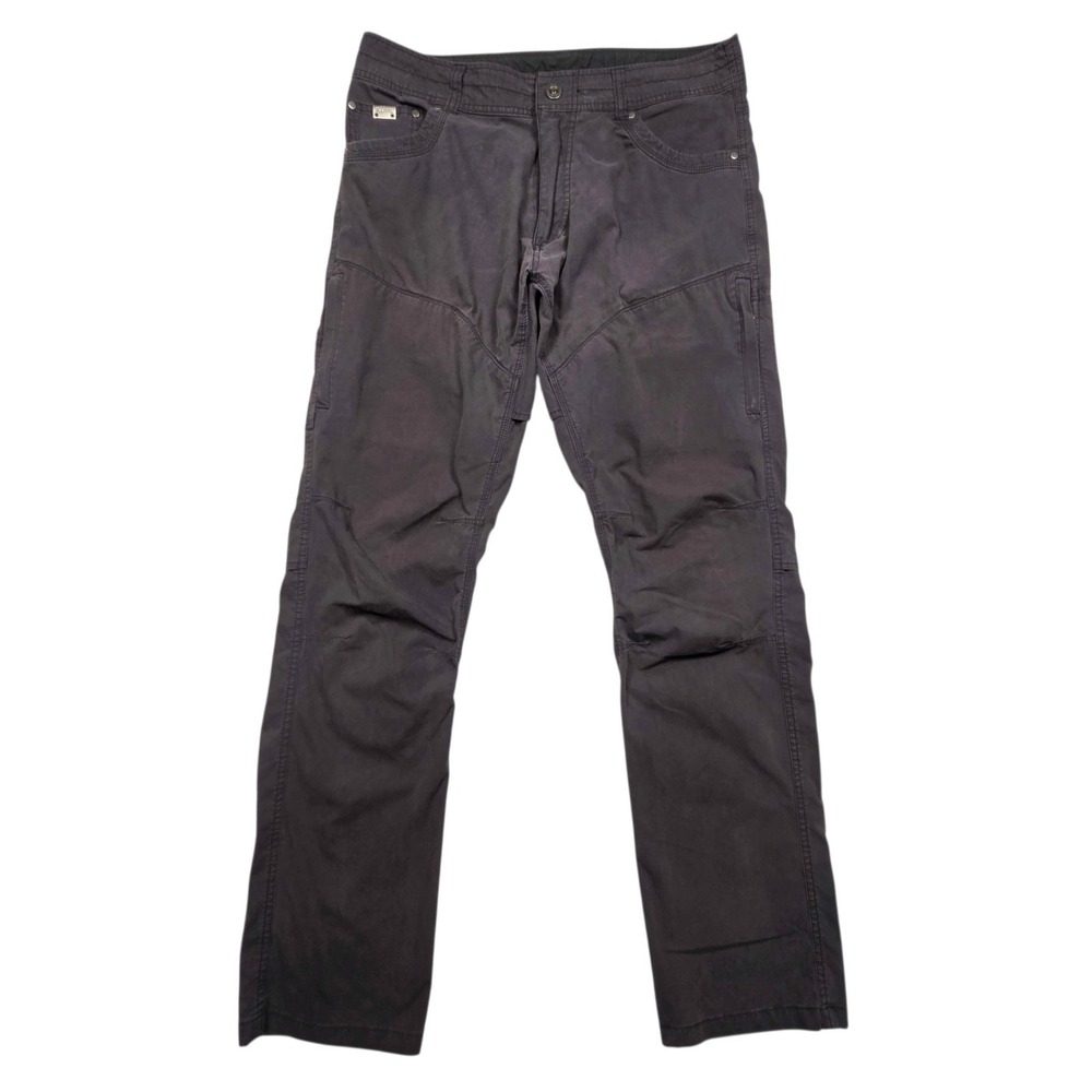 KUHL Rydr Pants Mens 34x34 Gray Articulated Knee Vented Crotch Hiking Outdoor